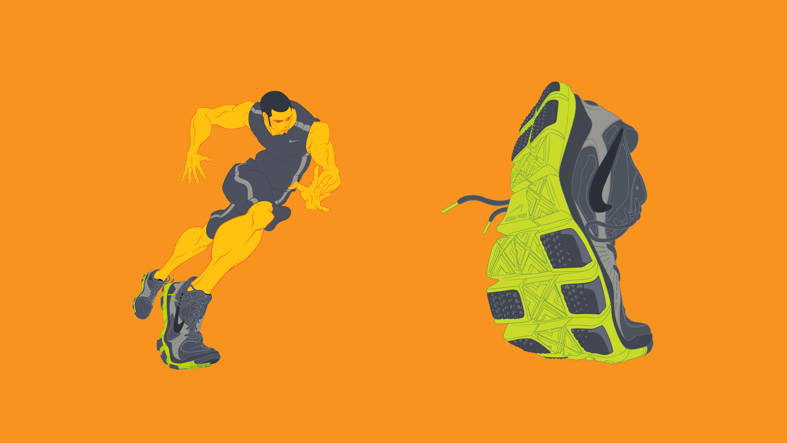 Nike Free illustrations