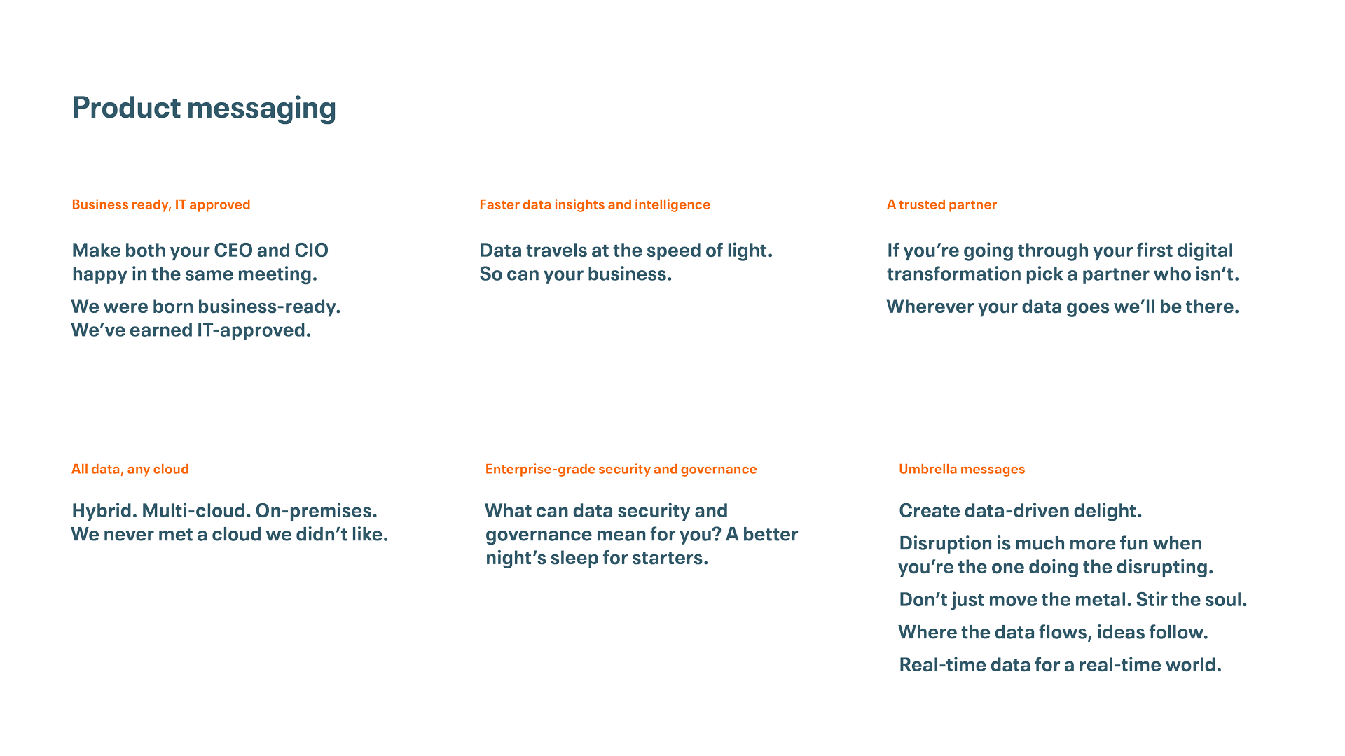 Cloudera campaign copy