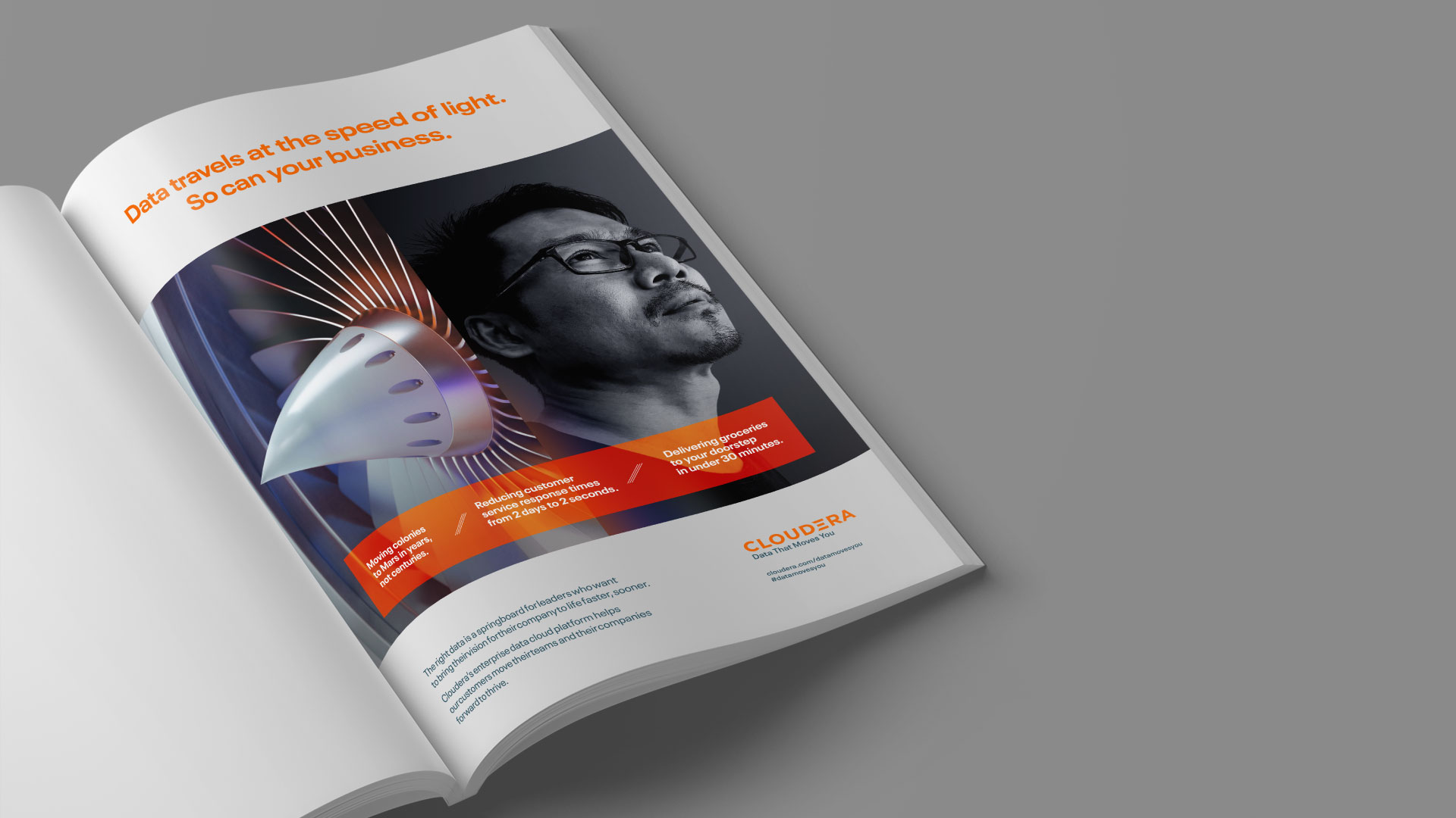 Cloudera print ad