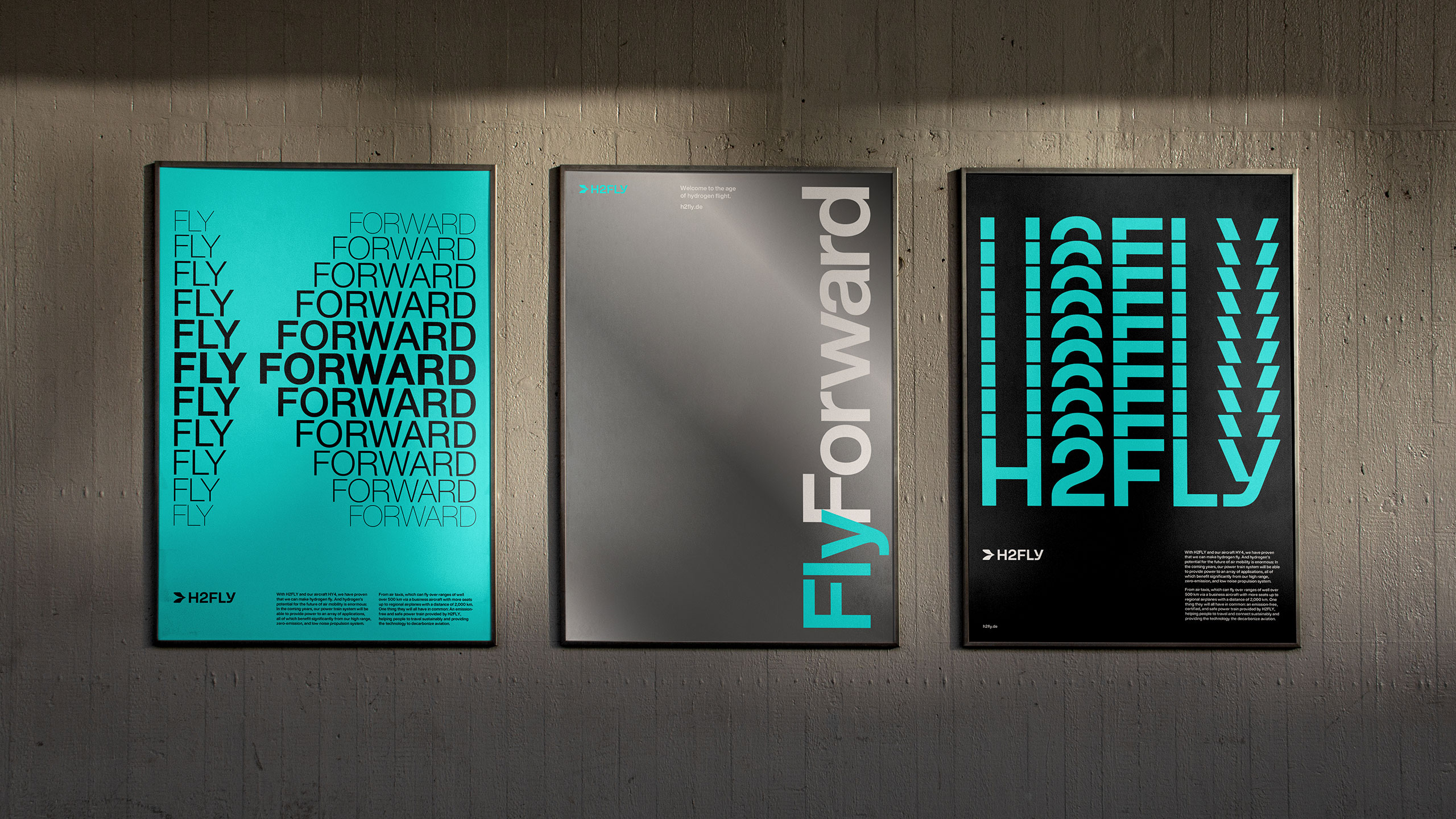 H2FLY Typographic Posters