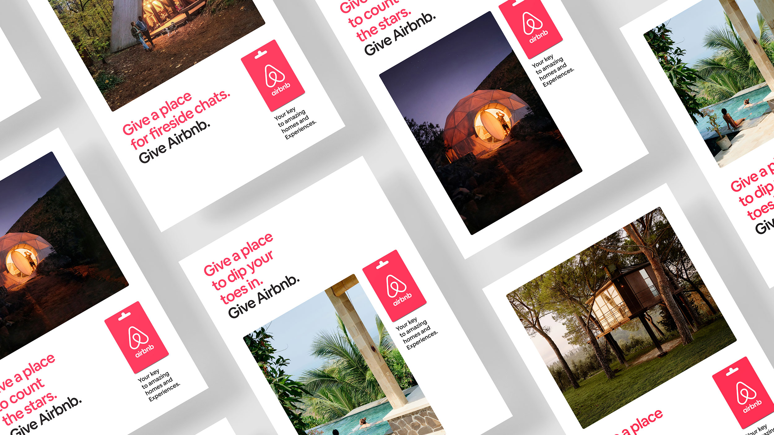Airbnb Gift Cards Layouts