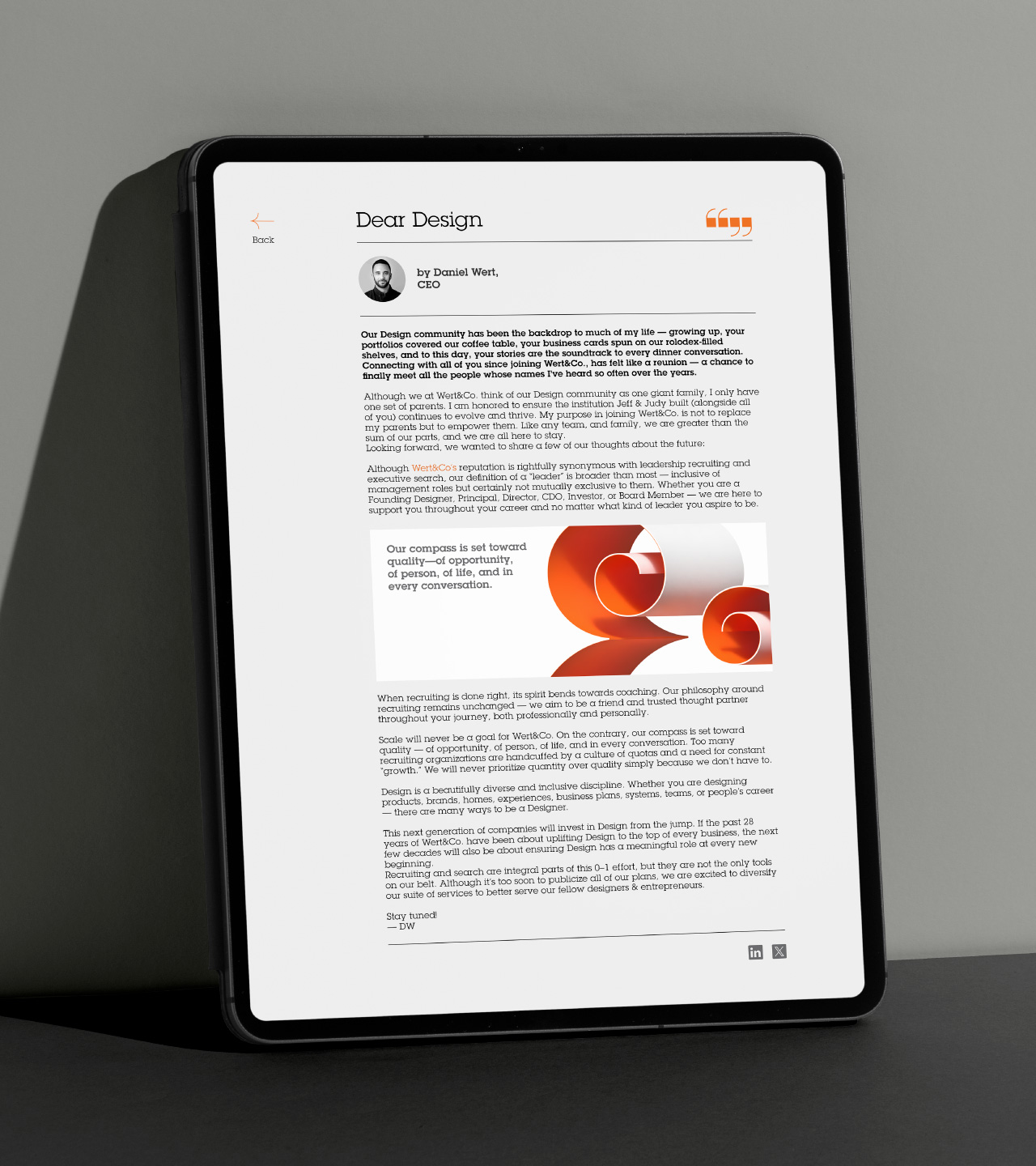 Wert Article Design Mock Up
